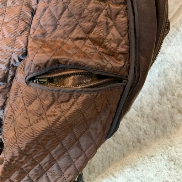 Wilson’s Brown L Leather Vintage Jacket Thinsulate removable liner Classic Y2K - Picture 8 of 12